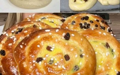 Vârtejuri dulci cu smântână și stafide
