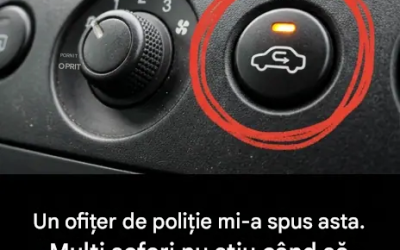 Mulți șoferi nu știu când să folosească acest buton