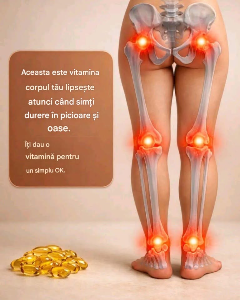 O vitamină esențială care ameliorează durerile de picioare și oase.