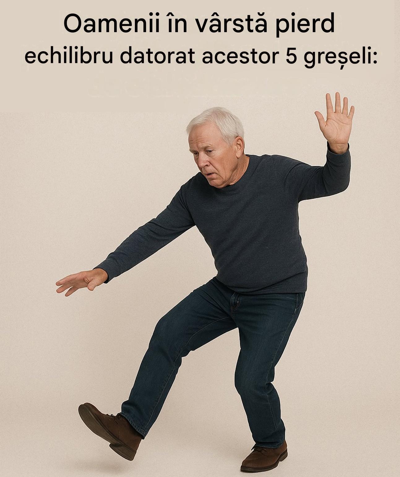 Aceste 5 greșeli îi fac pe vârstnici să-și piardă echilibrul! Evită-le imediat… Vezi mai mult