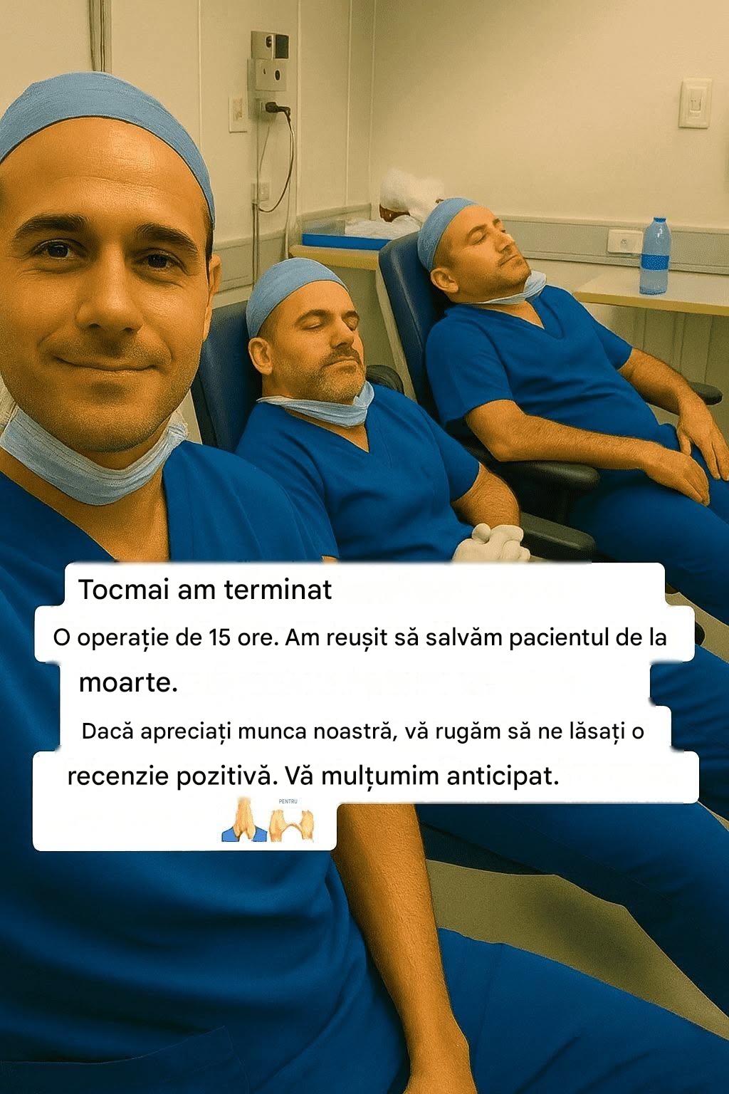 Am petrecut 15 ore în sala de operație