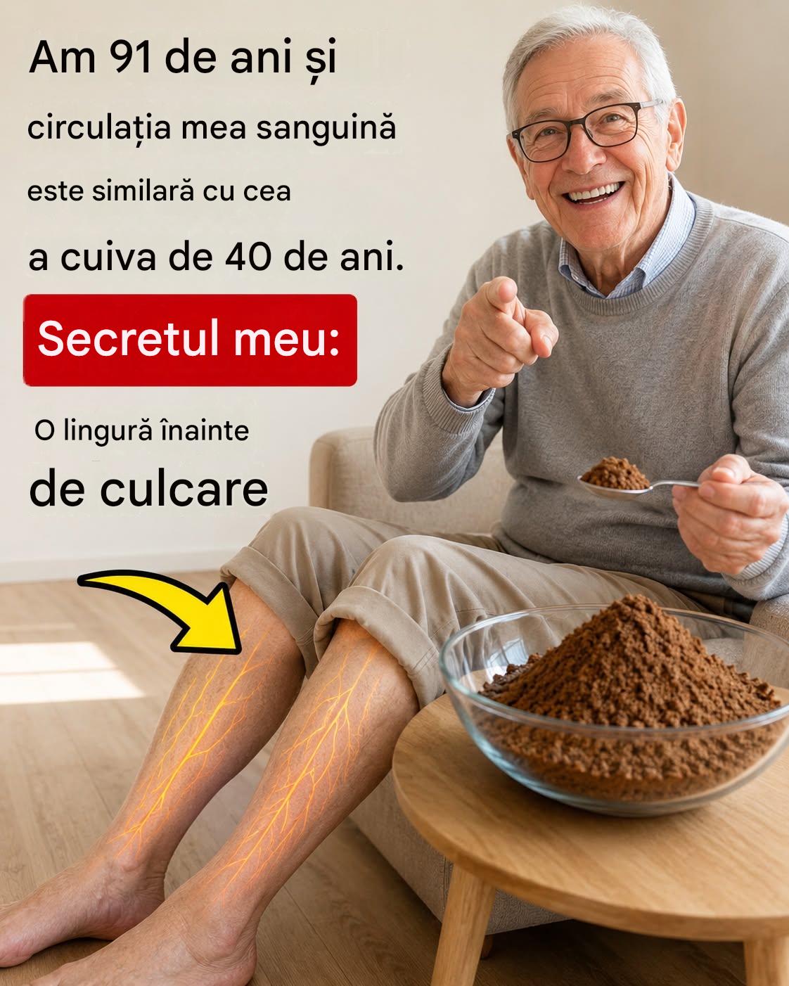 SENIORI: Consumați acest rețetă înainte de culcare pentru a crește fluxul sanguin și a îmbunătăți circulația la nivelul picioarelor și tălpilor în doar 24 de ore.