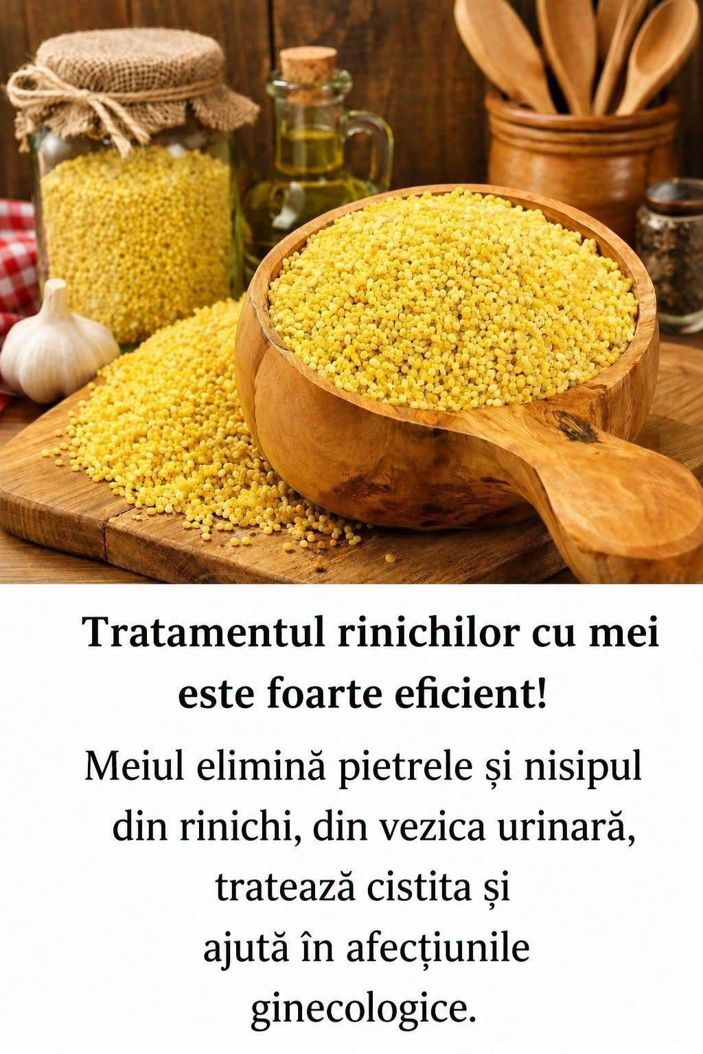 Tratamentul rinichilor cu mei este foarte eficient! Meiul ajută la eliminarea pietrelor și nisipului din rinichi și vezica urinară, ajută în caz de cistită și este folosit în remedii populare pentru unele probleme feminine. Detalii în primul comentariu