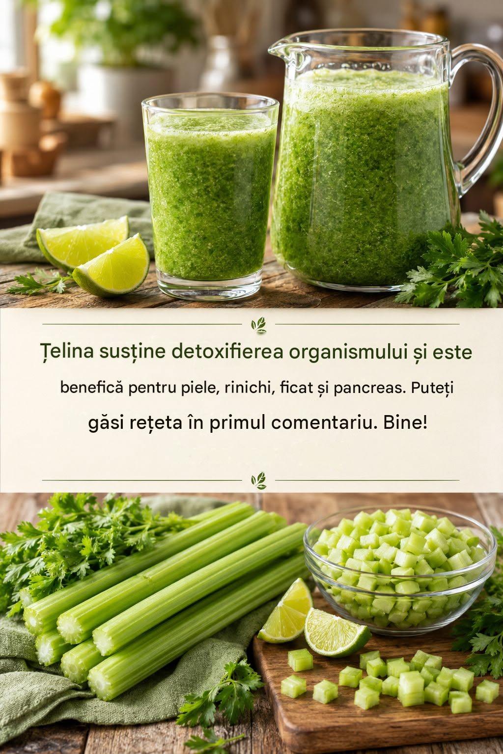 Această băutură simplă cu țelină și lime a surprins mulți oameni cu efectele sale. Află de ce atât de mulți oameni o încorporează în rutina lor zilnică. REȚETA ÎN PRIMUL COMENTARIU 👇💬
