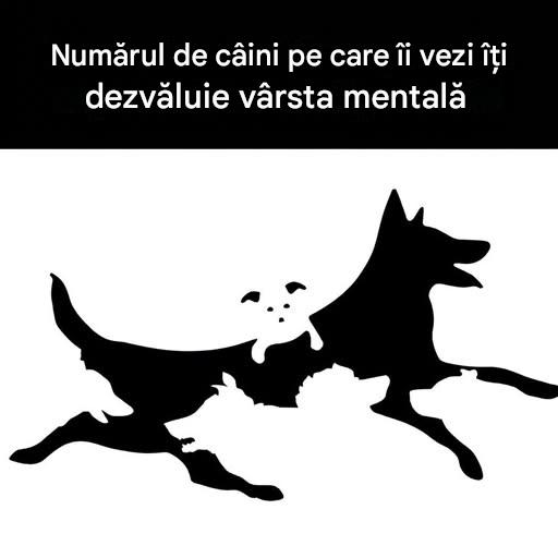 Câți câini vezi? Această imagine virală pretinde că îți dezvăluie vârsta mentală. Află răspunsul în comentarii. ⬇
