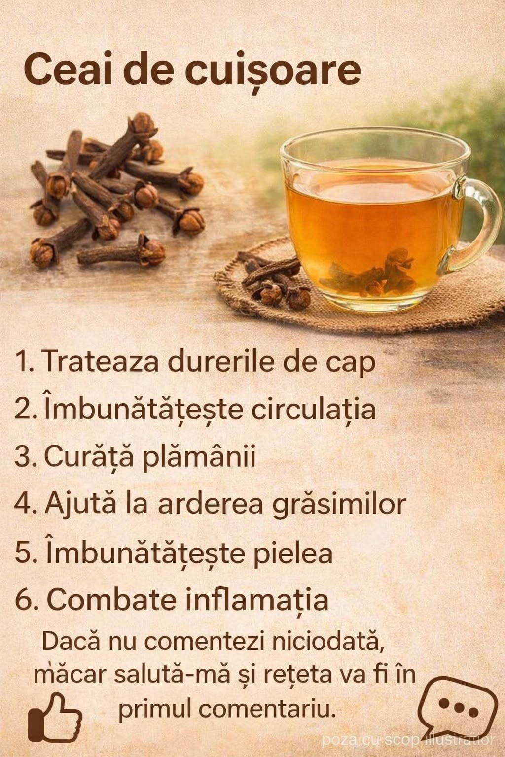 Ceai de cuișoare: Micul miracol al naturii care vă poate schimba sănătatea . Acum o poți face pur și simplu OK. Rețeta completă Î𝗡 𝗣𝗥𝗜𝗠𝗨𝗟 𝗖𝗢𝗠𝗘𝗡𝗧𝗔𝗥𝗜𝗨