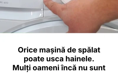 Orice mașină de spălat poate usca hainele. Mulți oameni încă nu sunt conștienți de această funcție.