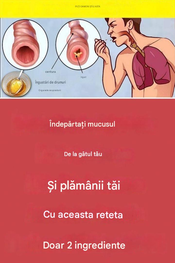 Curăță-ți gâtul și plămânii de mucus cu această rețetă – doar 2 ingrediente