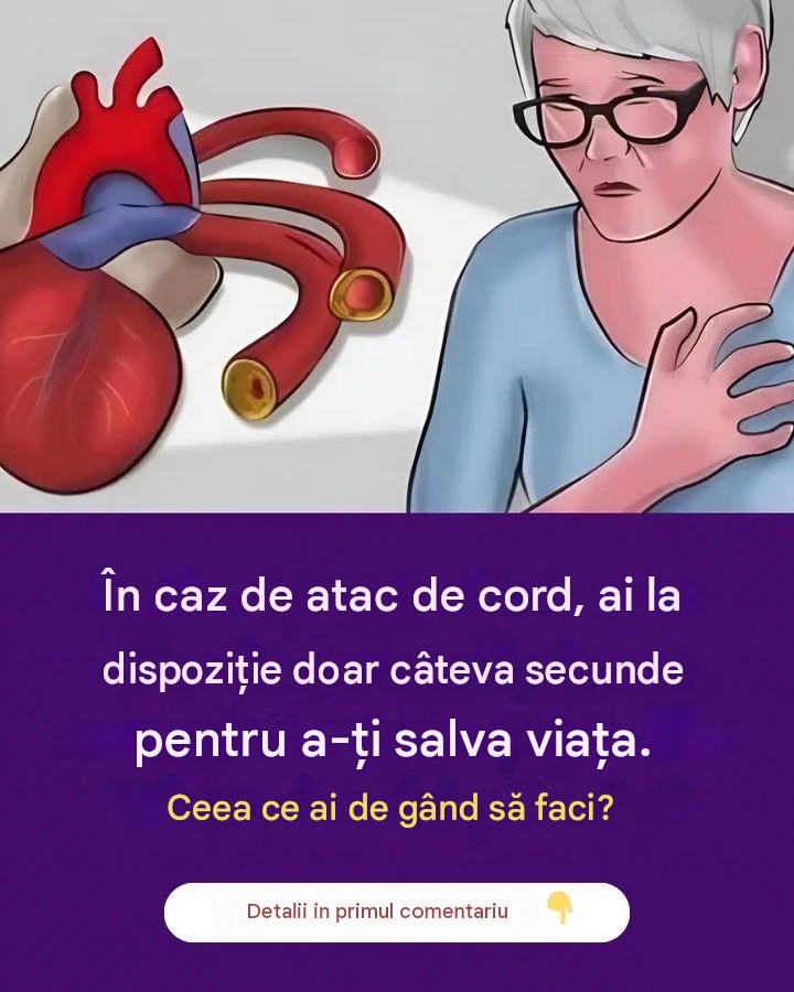 În cazul unui atac de cord, ai doar câteva secunde să-ți salvezi viața. Ce ar trebui să faci?
