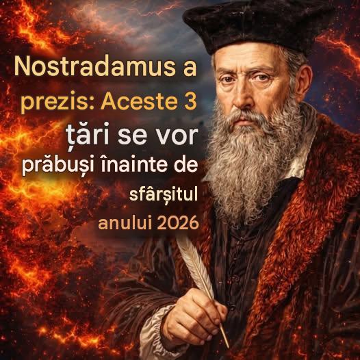 Nostradamus a prezis: 3 țări se vor prăbuși înainte de sfârșitul anului 2026. 😱😱