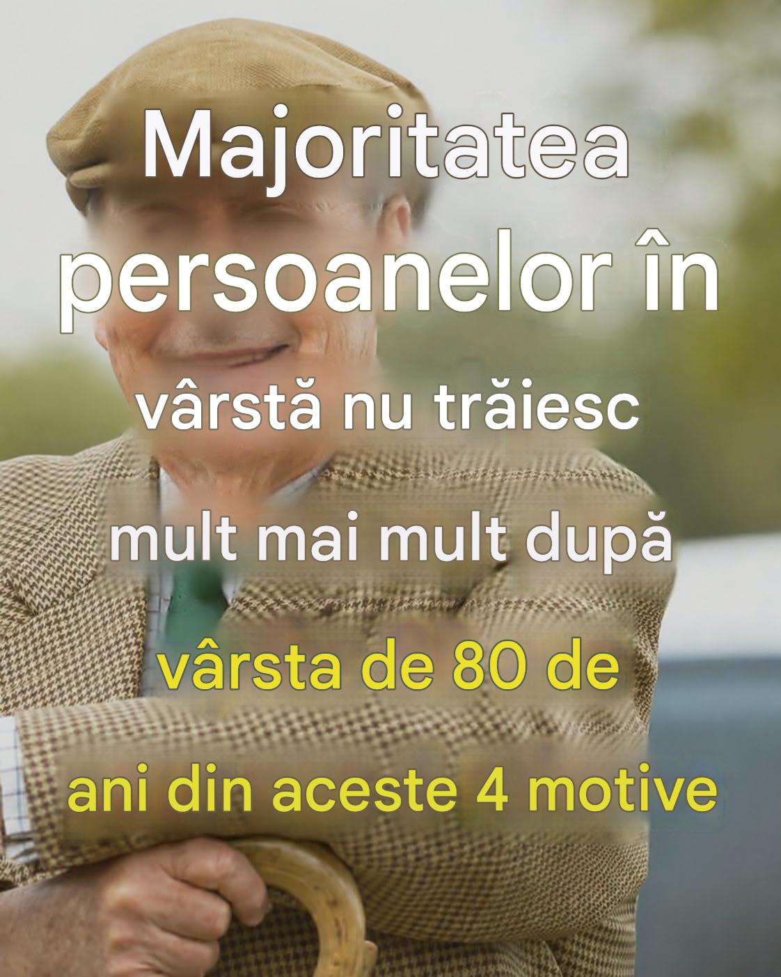 Majoritatea oamenilor nu trăiesc mult peste 80 de ani: iată 4 motive surprinzătoare pentru care… (Vezi primul comentariu de mai jos 👇) 🙏🙏………..😳