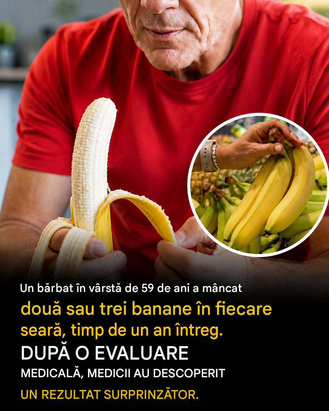 Mănâncă 2-3 banane în fiecare noapte timp de un an: iată ce s-a întâmplat în corpul lui