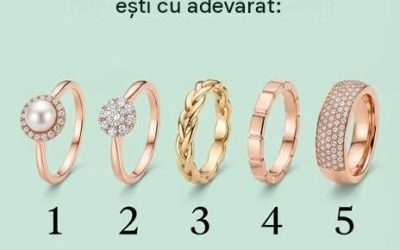 Uită-te cu atenție la aceste cinci inele. Care îți atrage atenția primul? Nu ezita; alege pur și simplu pe cel spre care gravitezi instinctiv. Alegerea ta poate spune multe despre personalitatea ta. 👇👇👇