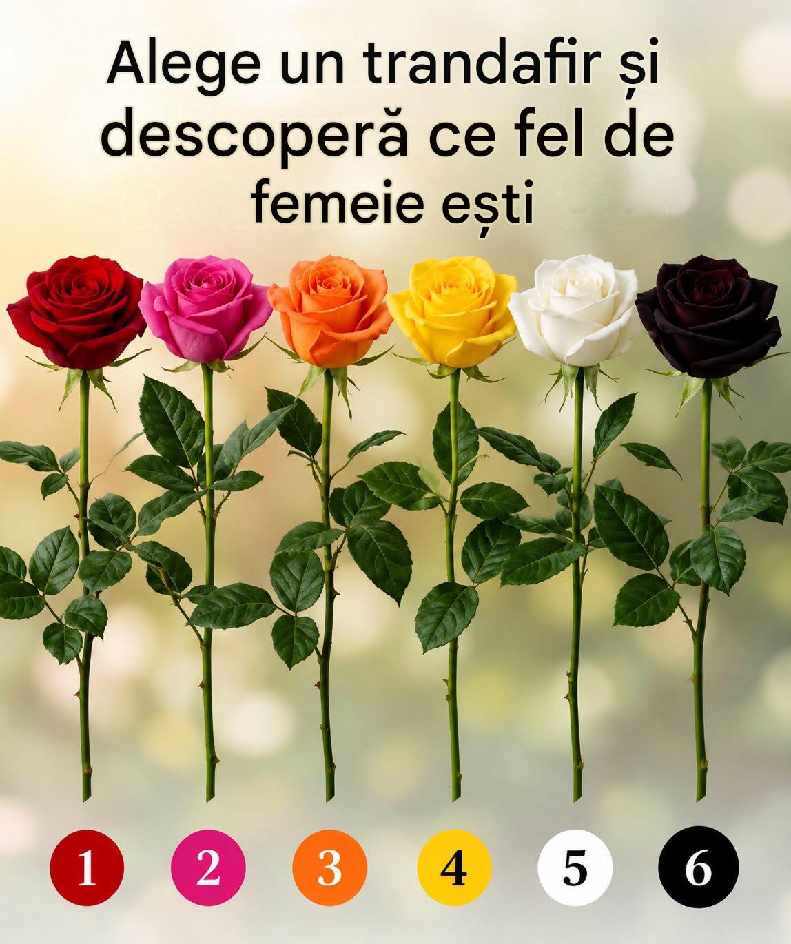 Alege un trandafir și descoperă ce fel de femeie ești. Vezi în primul comentariu 👇👇
