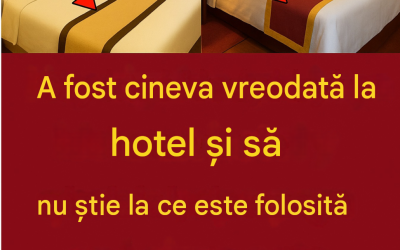 O bucată misterioasă de material pe un pat de hotel. Știi la ce servește?